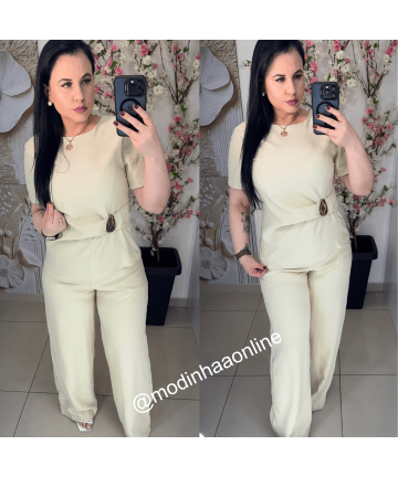 Conjunto Janaina Bege Conjunto Janaina Bege
